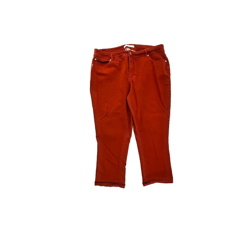 Cato Classic Crop Women's‎ size 18W Burnt Orange Denim jeans